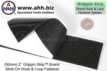 Grippin Strip™ Brand Hook and Loop Fastener Strip 50mm - similar to VELCRO®