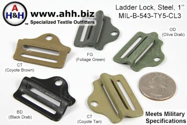1 inch steel Ladder Locks, Mil-Spec MIL-B-543 Type 5, Class 3