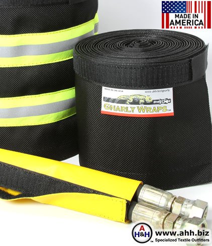 Gnarly Wraps™ Burst Protection Sleeving for Hydraulic Hoses Made in America
