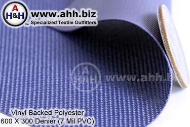 Vinyl Backed Polyester Fabric, 600 Denier