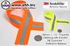 Reflective Webbing in Neon colors with 3M Scotchlite™- 38mm