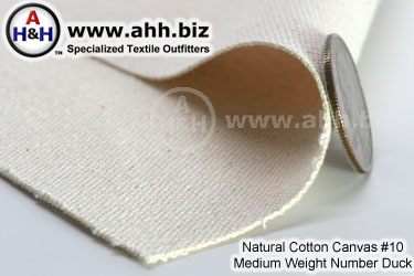 Natural Cotton Canvas Fabric, 100% Cotton, 10 oz Duck Canvas