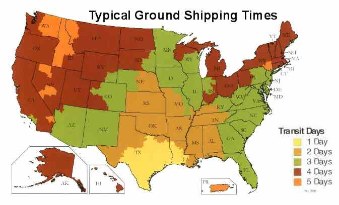 ground flat rate shipping time