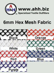 6mm Nylon Hex Mesh Fabric