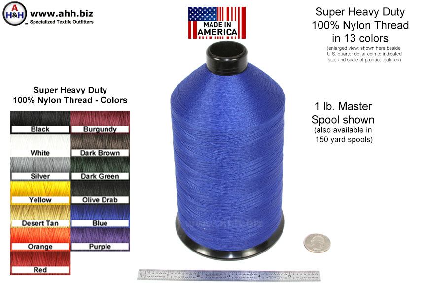Master Spool AHH Brand Super Heavy Duty Nylon Sewing Thread